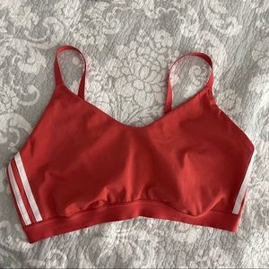 Adidas plus size 3 stripe sports bra